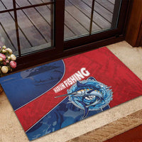 Dominican Republic Fishing Rubber Doormat Caribbean Master Baiter - Wonder Print Shop