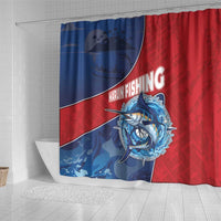 Dominican Republic Fishing Shower Curtain Caribbean Master Baiter - Wonder Print Shop