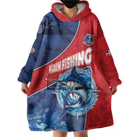 Dominican Republic Fishing Wearable Blanket Hoodie Caribbean Master Baiter - Wonder Print Shop