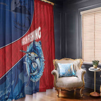 Dominican Republic Fishing Window Curtain Caribbean Master Baiter - Wonder Print Shop