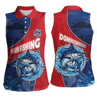 Dominican Republic Fishing Women Sleeveless Polo Shirt Caribbean Master Baiter - Wonder Print Shop