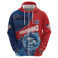 Dominican Republic Fishing Zip Hoodie Caribbean Master Baiter - Wonder Print Shop