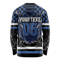 Custom Hockey Long Sleeve Shirt Tribal Strike