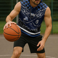 Custom Hockey Sleeveless Hoodie Tribal Strike