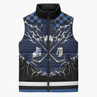 Custom Hockey Sleeveless Puffer Jacket Tribal Strike