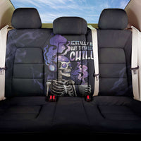 Skull Back Car Seat Cover Mentally Ill But Totally Chill