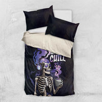 Skull Bedding Set Mentally Ill But Totally Chill