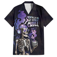 Skull Family Matching Puletasi and Hawaiian Shirt Mentally Ill But Totally Chill