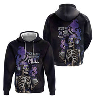 Skull Hoodie Mentally Ill But Totally Chill