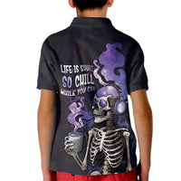 Skull Kid Polo Shirt Mentally Ill But Totally Chill