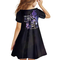 Skull Kid Short Sleeve Dress Mentally Ill But Totally Chill
