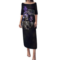 Skull Puletasi Mentally Ill But Totally Chill