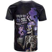 Skull T Shirt Mentally Ill But Totally Chill