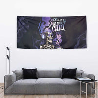 Skull Tapestry Mentally Ill But Totally Chill