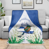 El Salvador Blanket Torogoz Bird Map