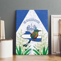 El Salvador Canvas Wall Art Torogoz Bird Map