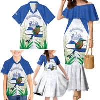 Personalized El Salvador Family Matching Mermaid Dress and Hawaiian Shirt Torogoz Bird Map