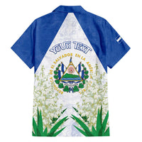 Personalized El Salvador Family Matching Short Sleeve Bodycon Dress and Hawaiian Shirt Torogoz Bird Map