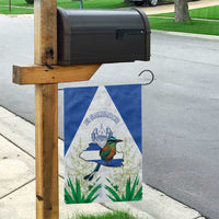 El Salvador Garden Flag Torogoz Bird Map