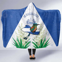 El Salvador Hooded Blanket Torogoz Bird Map