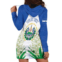 Personalized El Salvador Hoodie Dress Torogoz Bird Map