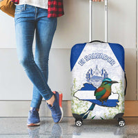 El Salvador Luggage Cover Torogoz Bird Map