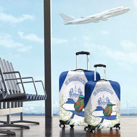 El Salvador Luggage Cover Torogoz Bird Map
