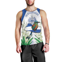 Personalized El Salvador Men Tank Top Torogoz Bird Map