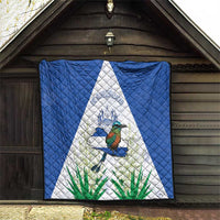 El Salvador Quilt Torogoz Bird Map