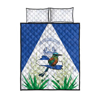 El Salvador Quilt Bed Set Torogoz Bird Map