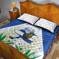 El Salvador Quilt Bed Set Torogoz Bird Map