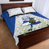 El Salvador Quilt Bed Set Torogoz Bird Map