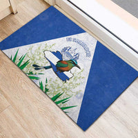 El Salvador Rubber Doormat Torogoz Bird Map