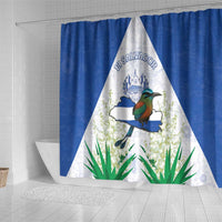 El Salvador Shower Curtain Torogoz Bird Map
