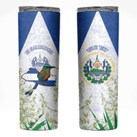 Personalized El Salvador Skinny Tumbler Torogoz Bird Map