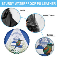 El Salvador Spare Tire Cover Torogoz Bird Map