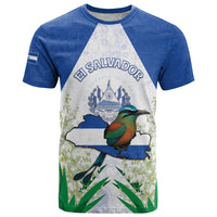 Personalized El Salvador T Shirt Torogoz Bird Map