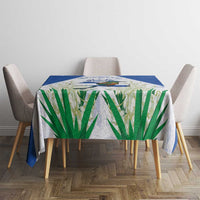 El Salvador Tablecloth Torogoz Bird Map