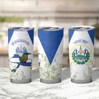 Personalized El Salvador Tumbler Cup Torogoz Bird Map