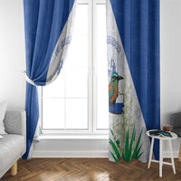 El Salvador Window Curtain Torogoz Bird Map