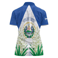 Personalized El Salvador Women Polo Shirt Torogoz Bird Map