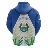 Personalized El Salvador Zip Hoodie Torogoz Bird Map