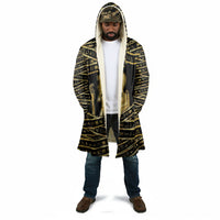 Egyptian God Ptah Cloak Gold Mummy Wrap Hieroglyphics Patterns