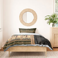 Egyptian God Ra Bedding Set Ancient Mythology Solar Barque Falcon