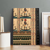 Egyptian God Ra Canvas Wall Art Ancient Mythology Solar Barque Falcon