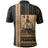 Egyptian God Ra Polo Shirt Ancient Mythology Solar Barque Falcon