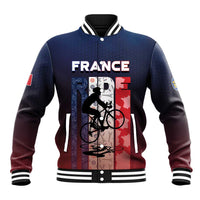 Personalized France Cycling Baseball Jacket Ride With Cyclist - Wonder Print Shop