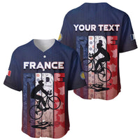 Personalized France Cycling Baseball Jersey Ride With Cyclist - Wonder Print Shop