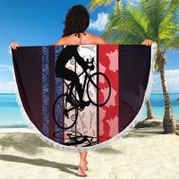 France Cycling Beach Blanket Ride With Cyclist - Wonder Print Shop