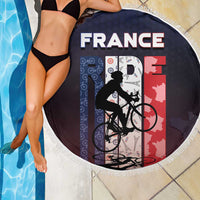 France Cycling Beach Blanket Ride With Cyclist - Wonder Print Shop